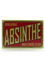 Blechschild Absinth rot