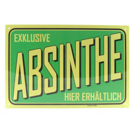 Blechschild Absinth grün